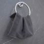 Mikado Wash Cloth Charcoal Gray 12x12 1 lbs