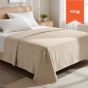 Classic Caramel Microfiber Top Sheet / King Flat 112x96