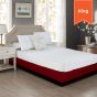 Fitted Box Spring Wrap 78 x 80 + 10.50 King Wine Berry