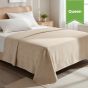 Classic Caramel Microfiber Top Sheet / Queen Flat 94x96