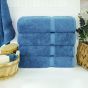 Belem 4 Pcs Bath Towel 27 x 50 | Evening Blue