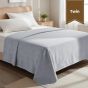 Dolphin Grey Microfiber Top Sheet / Twin Flat 68x96