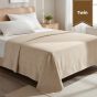 Classic Caramel Microfiber Top Sheet / Twin Flat 68x96