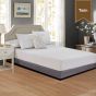 Fitted Box Spring Wrap 39 x 75 + 10.50 Twin Charcoal Grey