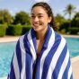 Cabana Pool Towel 32x64 12.50 lbs Blue