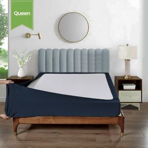 Stretchable Box Spring Wrap Full / Queen Midnight Blue