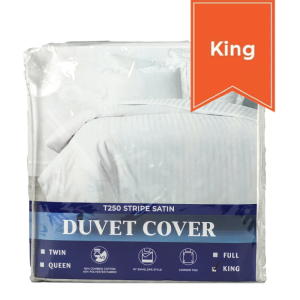 White Striped Duvet Covers King