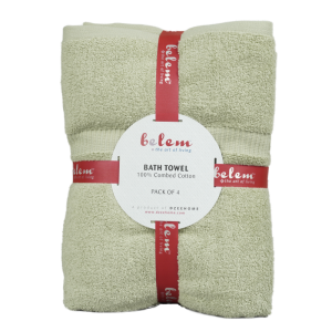 Belem 4 Pcs Bath Towel 27 x 50 | Sage Green Bath Towels