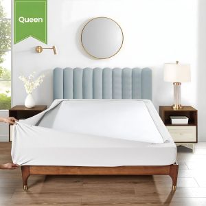 Stretchable Box Spring Wrap Full / Queen Princess White