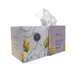 Luxury Cube Facial Tissue 2 Ply 85 sheets - 36 Box/Cs
