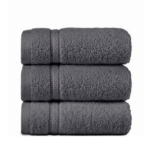 Mikado Wash Cloth Charcoal Gray 12x12 1 lbs