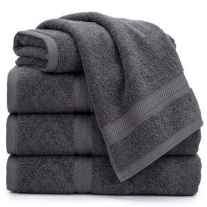 Mikado Bath Towels Charcoal Gray 27x54 15 lbs