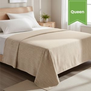 Classic Caramel Microfiber Top Sheet / Queen Flat 94x96