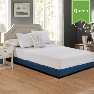 Fitted Box Spring Wrap 60 x 80 + 10.50 Queen Navy Blue