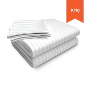Swiss Stripes T-250 King Flat 114x115
