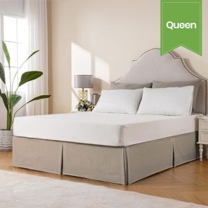 Queen Bed Skirt - Grey Dove