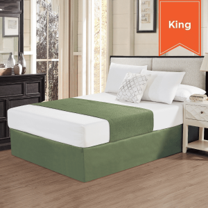 Bed Scarf King Organic Green 26 x 108