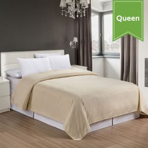 Classic Caramel Microfiber Top Sheet / Queen Flat 94x96