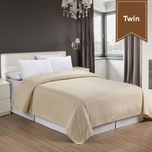 Classic Caramel Microfiber Top Sheet / Twin Flat 68x96