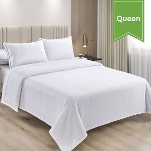 Crinkle Soft Seer Sucker Top Sheet Queen 94x96