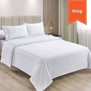 Crinkle Soft Seer Sucker Top Sheet King 112x96