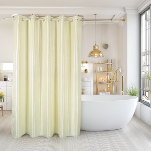 Shower Curtain Without Window Beige
