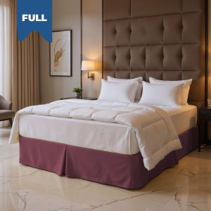 Full Diamond Bed Skirt - Greek Raisin