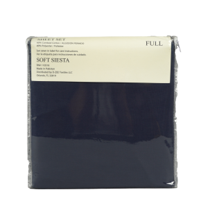 Soft Siesta Blended Insignia Blue Sheet Set - T-200 - Full - 4 Pieces