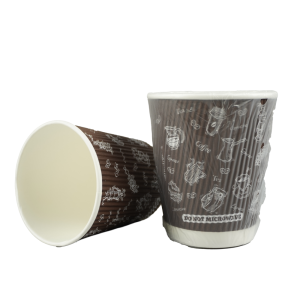 Individually Wrapped Hot Ripple Paper Cups 900/Case 