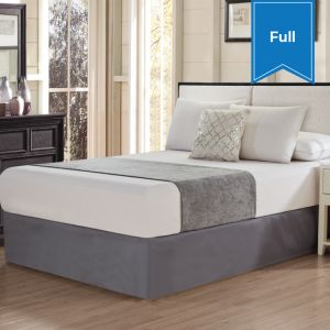 Chenille Bed Scarfs Full Castle Rock Grey