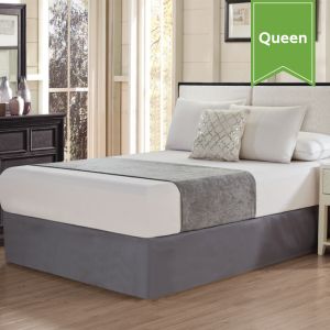 Chenille Bed Scarfs Queen Castle Rock Grey