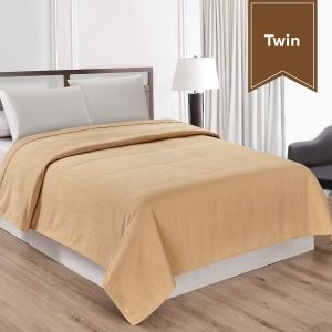 Water Streams Top Sheet Twin/Full 84x96 Caramel