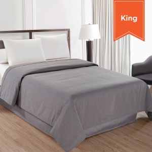 Water Streams Top Sheet King 108x96 Castle Rock Grey