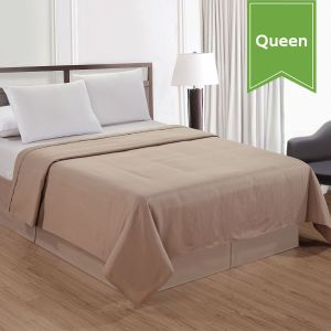 Water Streams Top Sheet Queen 94x96 Coffee Mocha