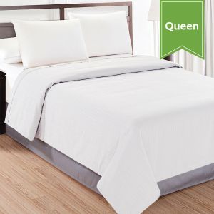 Water Streams Top Sheet Queen 94X96 White