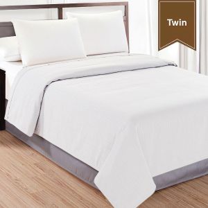 Water Streams Top Sheet Twin/Full 84x96 White