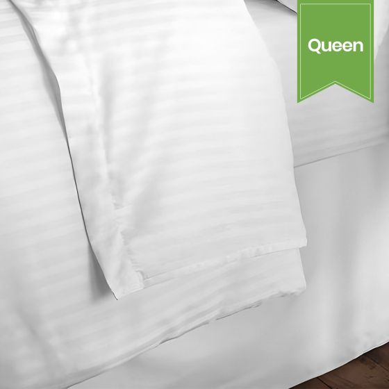 Swiss Stripe T-250 Duvet Cover Full/Queen 94 x 99