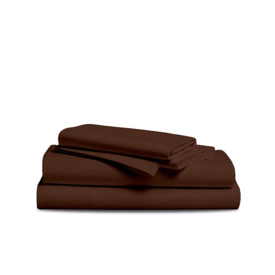Soft Siesta Blended Friar Brown Sheet Set - T-200 - Twin - 3 Pieces