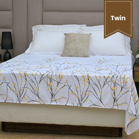 Mid Summer Blooms Microfiber Top Sheets Twin 68x96