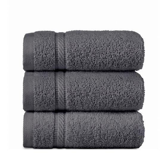 Mikado Wash Cloth Charcoal Gray 12x12 1 lbs
