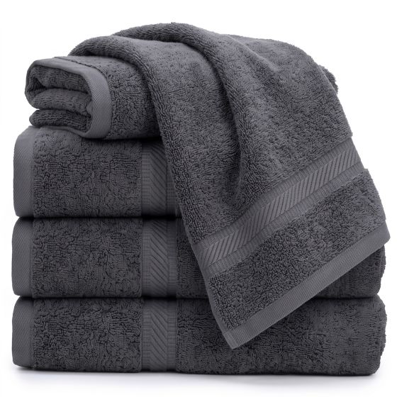 Mikado Bath Towels Charcoal Gray 27x54 15 lbs
