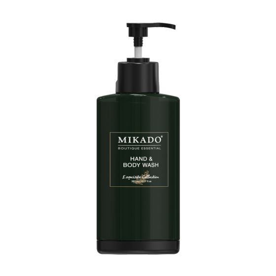 Refillable Hand & Body Wash Dark Green Pump Bottle 360 ml 20 Bottles / Case