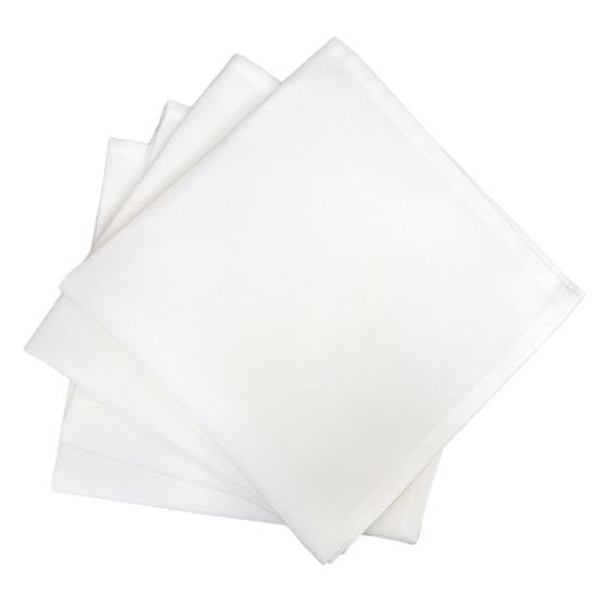 Napkins 20x20 White Polyester Hemmed