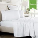 T-250 Tone on Tone Hotel Bed Sheet 60 x 80 x 15 Queen Fitted