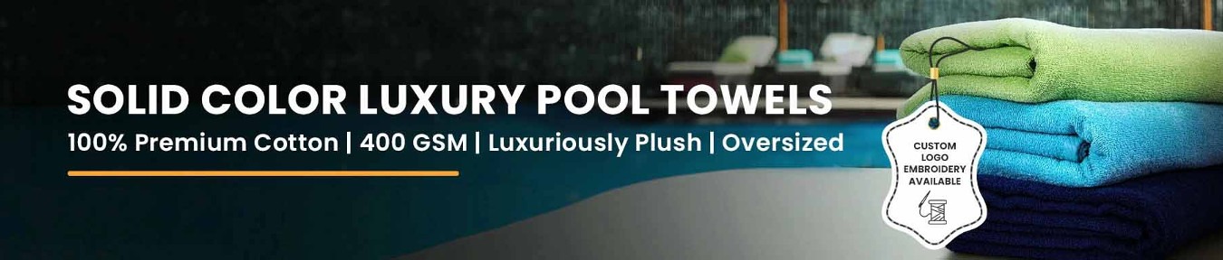 Solid Color Luxury Pool Towels | Wholesale