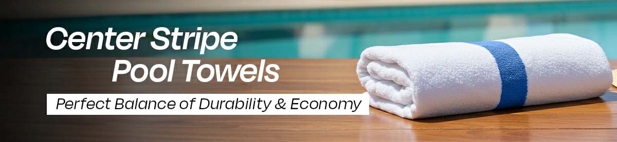 Center Stripe Pool Towels | Wholesale