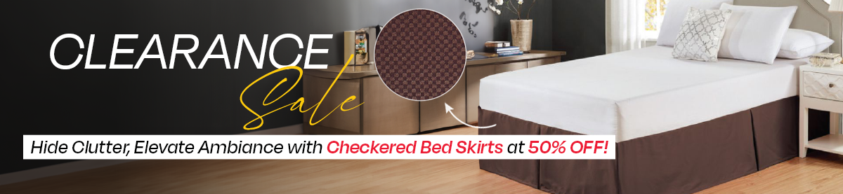 Checkered Bed Skirts