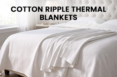 Cotton Ripple Thermal Blankets